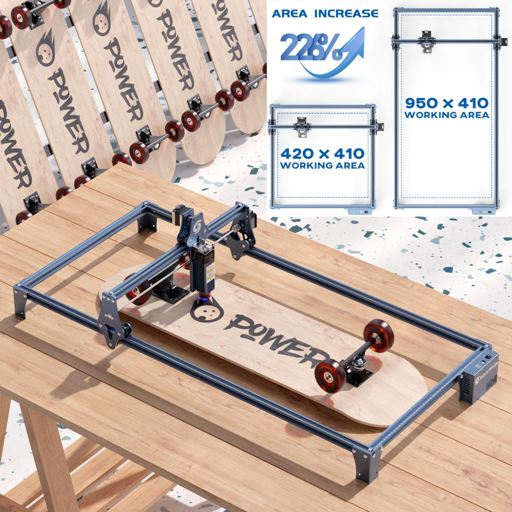 Industrial Laser Engraver - SCULPFUN Graveur Gravurbereich Erweiterungsset für S6/S6pro/S9