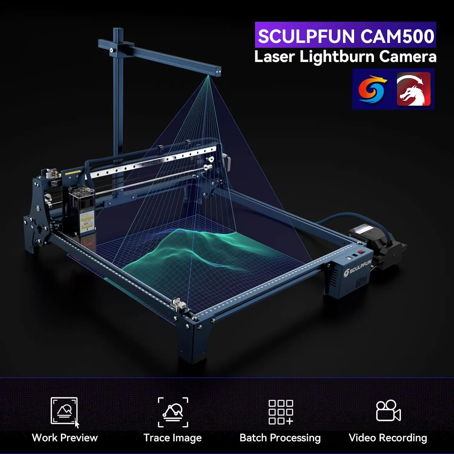 SCULPFUN CAM500 Lightburn-Kame – Industrial Laser Engraver Bewertung und Preis